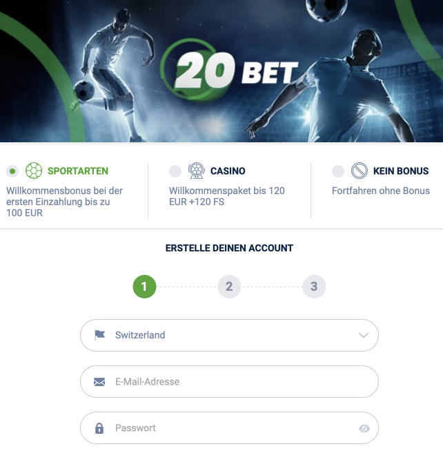 20bet Casino Anmelden